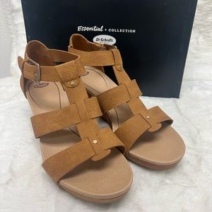 Dr. Scholl's Barton Wedge Sandals Women's Size 9.5M Tan NEW
